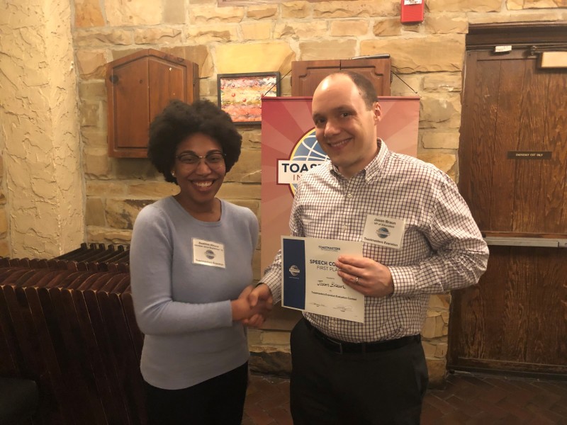 Congratulations to Club Contest Winner Jason Braun and Contest Chair Beatrice Alleyne!